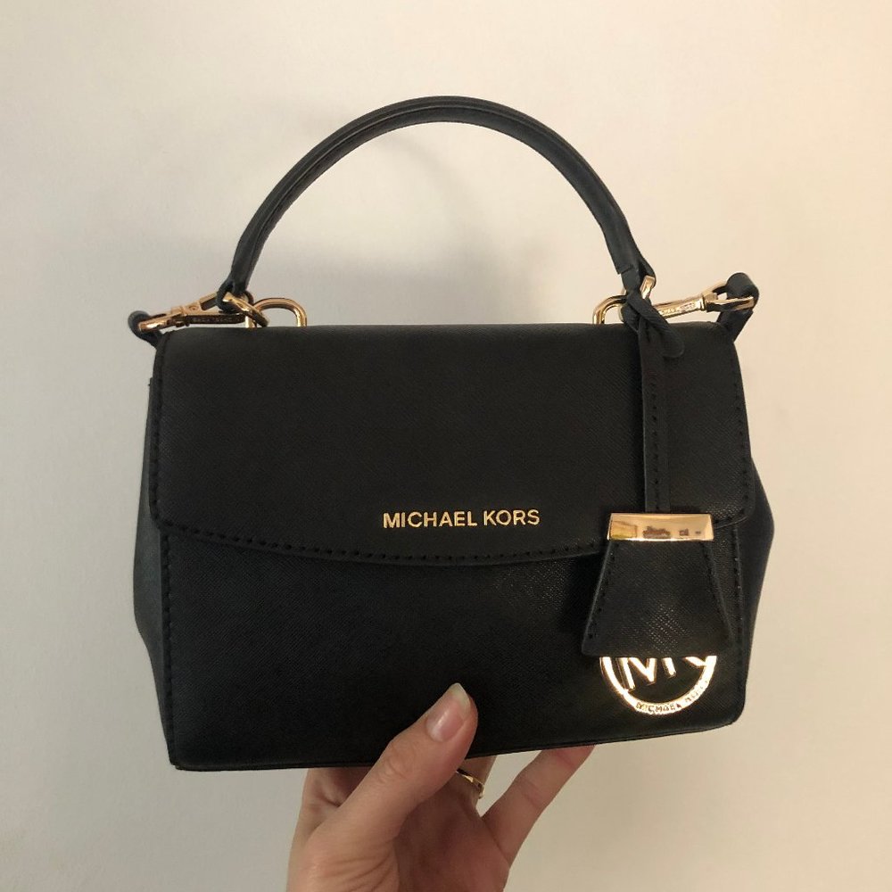 Michael Kors Top-Handle Leather Crossbody Bag